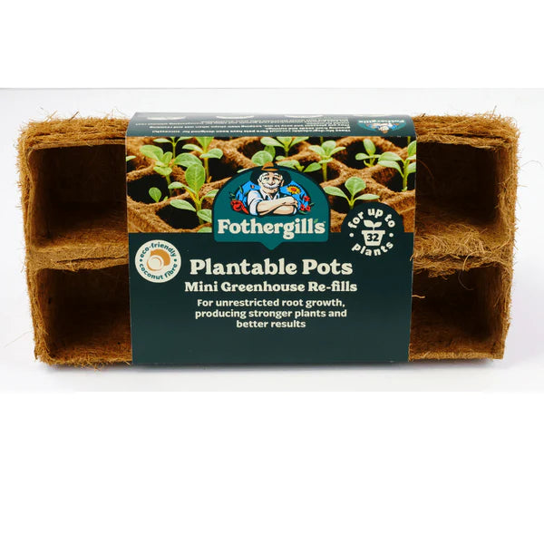 Mr Fothergill's 32 Plantable Pots Greenhouse Kit Refills