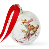 Portmeirion Wrendale Fox Sleigh Ride Christams Bauble