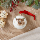 Portmeirion Wrendale Highland Cow Star Christmas Bauble