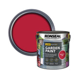 Ronseal 2.5L Moroccan Red Exterior Outdoor Garden Paint