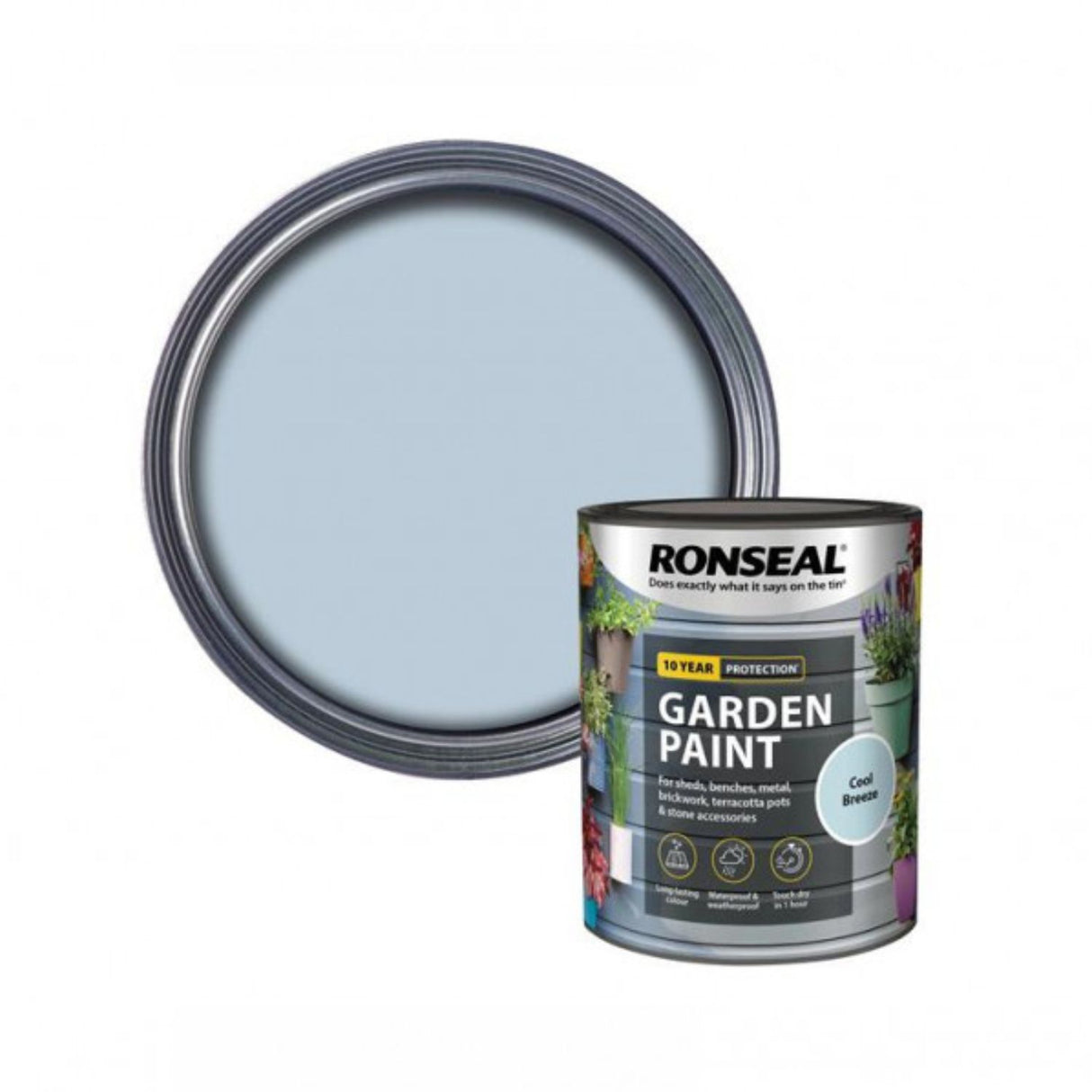 Ronseal 750ml Cool Breeze Garden Colour Paint