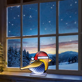 Premier 30cm USB Robin With Santa Hat Infinity Mirror Decortaion