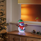 Premier 30cm USB Snowman Infinity Mirror Decoration