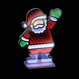 Premier 30cm USB Waving Santa Infinity Mirror Decoration