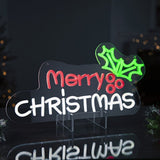 Premier 45cm Lit Neon 'Merry Christmas' Hanging Sign