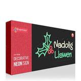 Premier 50cm Lit neon 'Nadolig Llawen' Hanging Sign