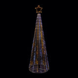 Premier Decorations 2.1m Multi Action Flexibrights Pyramid Tree