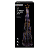 Premier Decorations 2.5m Multi-Action Flexibrights Pyramid Tree