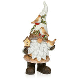 Premier Decorations 23cm Rustic Gonk with Robin (Choice of 2)