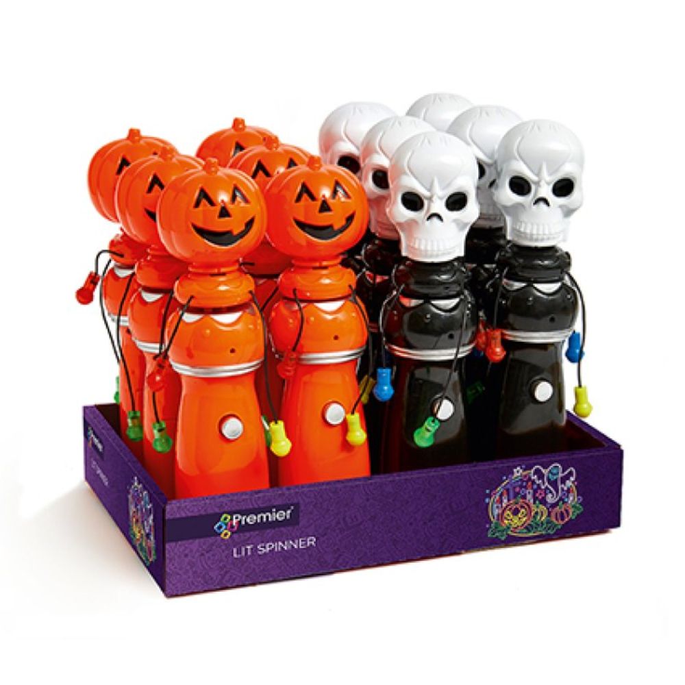 Premier Decorations 20cm Battery Operated Halloween Spinner - (Choice of 2)