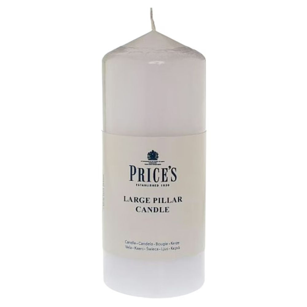 Price's 6" White Pillar Candle