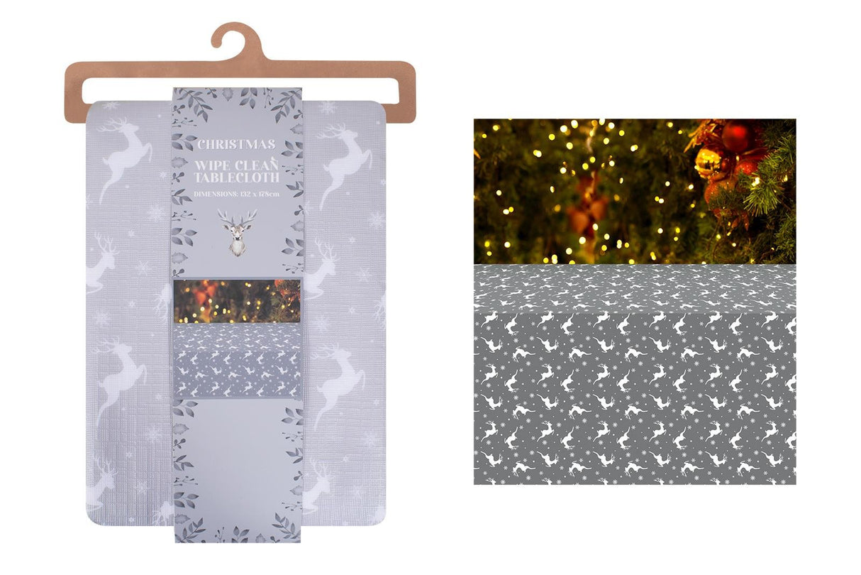 RSW 178cm Stag Wipe Clean Tablecloth