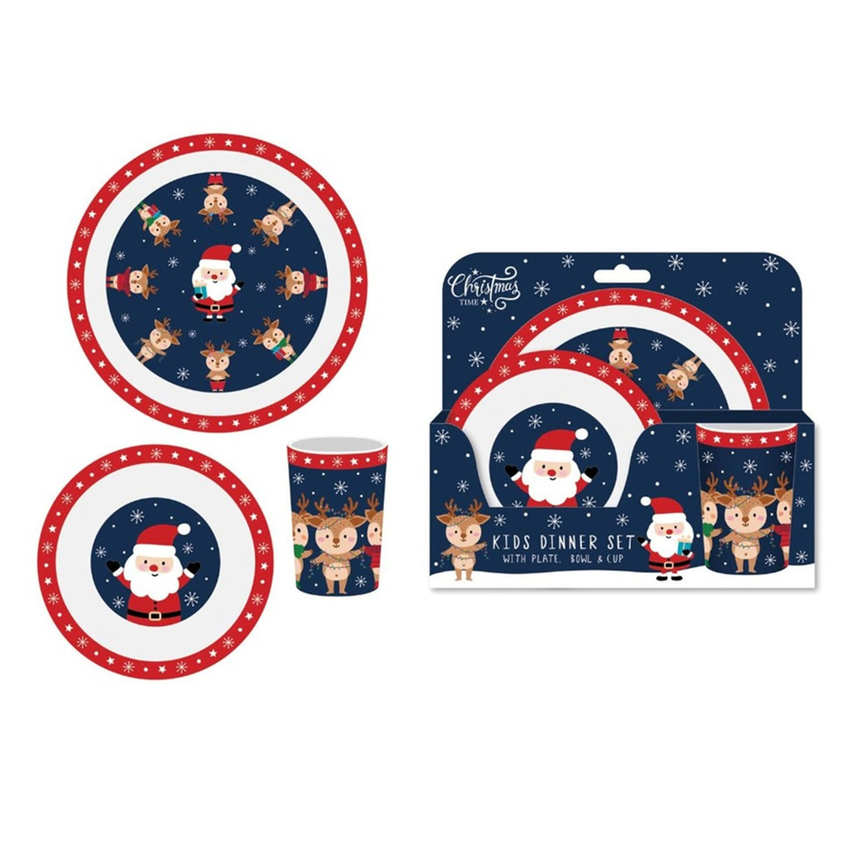 RSW Christmas Santa & Friends Dinner Set