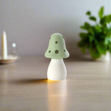 Richard Langs Porcelain Wooden Mushroom LED Light (Choice of 3) - 7LT214