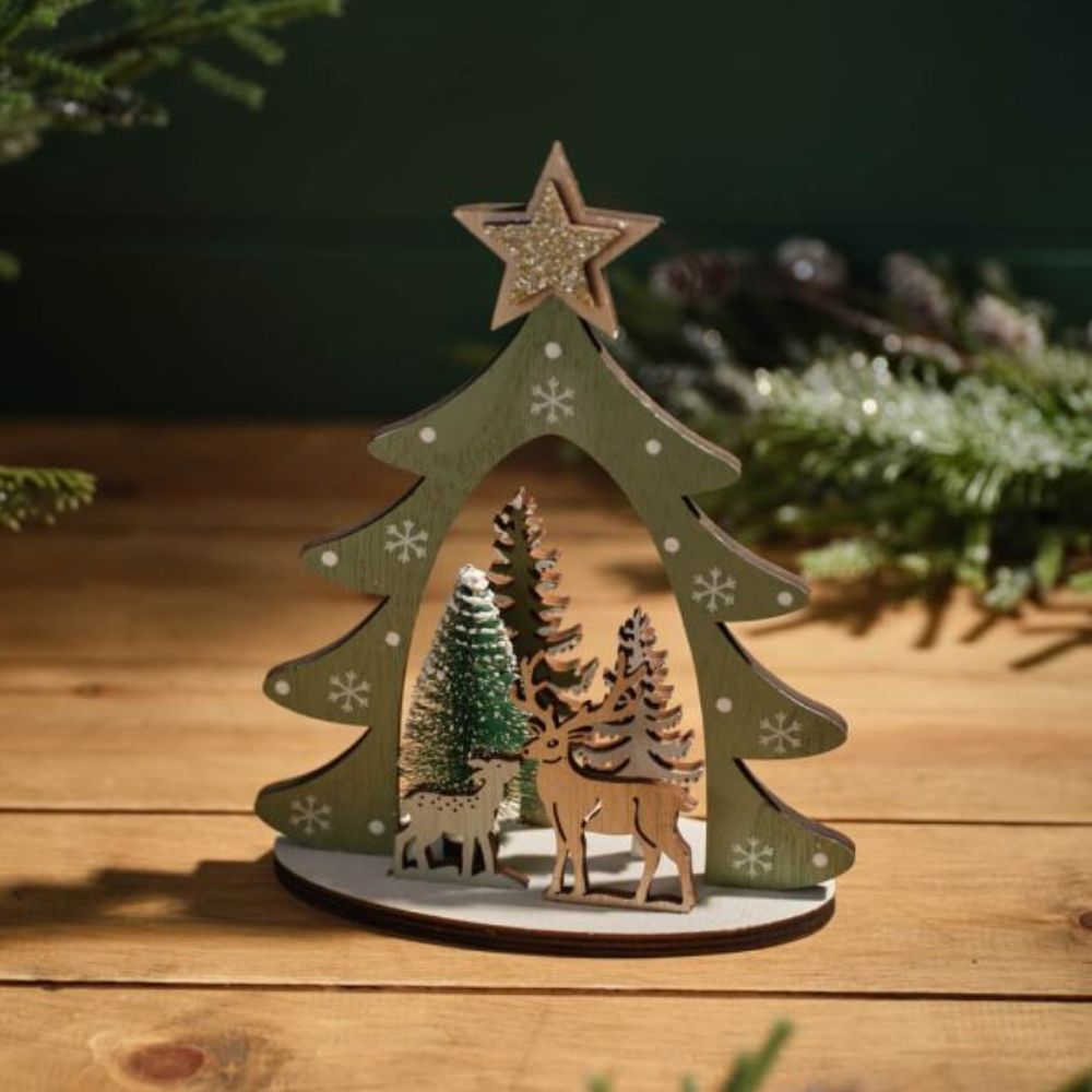 Richard Langs Evergreen Wood Christmas Tree Woodland Scene