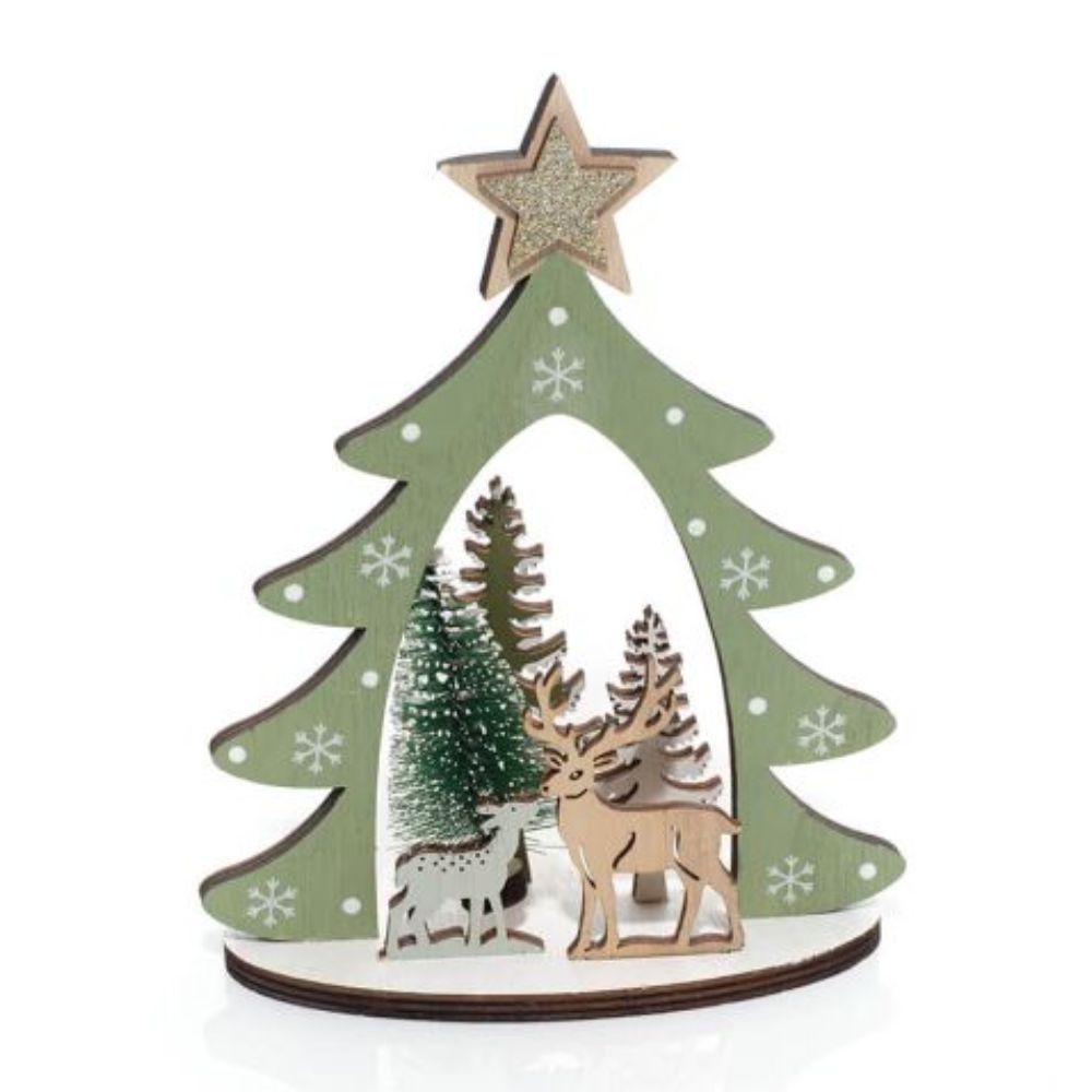 Richard Langs Evergreen Wood Christmas Tree Woodland Scene