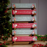 Richard Langs Christmas Festive Robin Wooden Table Block (Choice of 6)