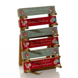 Richard Langs Christmas Festive Robin Wooden Table Block (Choice of 6)