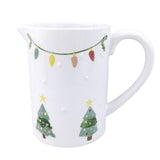 Richard Langs Kitschmas Large Ceramic Christmas Tree Embossed Jug