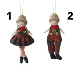 Richard Langs Harvest Scarecrow Girl/Boy Hanging Decoration - (Choice of 2)