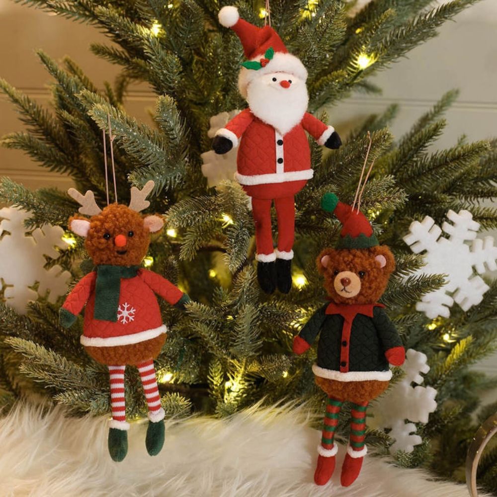 Richard Langs Festive Characters Fabric Hanging Decoration - (Choice of 3)