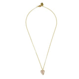 Rosie Fox Gold Rose Quartz Gemstone Heart and Tourmaline Gemstone Chain Necklace