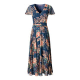 Joe Browns Rowena Floral Georgette Dress - Blue