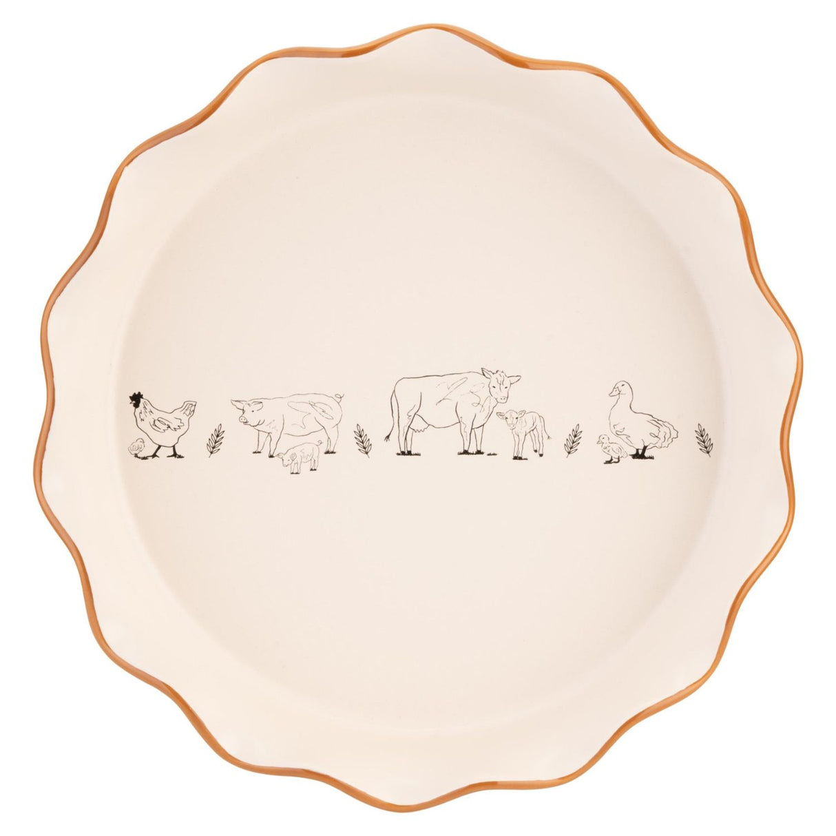 Woodbury Lane Fluted Pie Dish