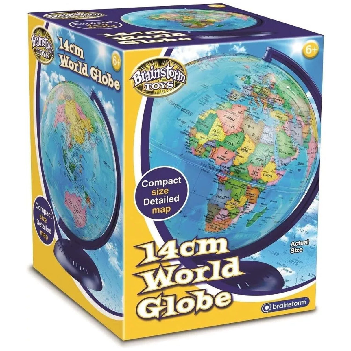 Brainstorm 14cm World Globe