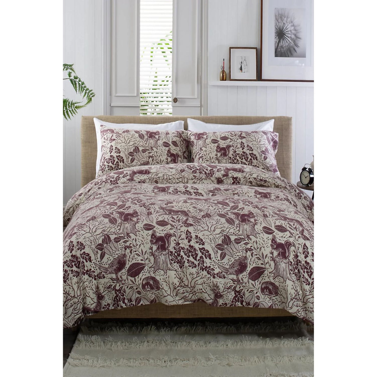 Deyongs Hidden Forest Mulberry Single Duvet