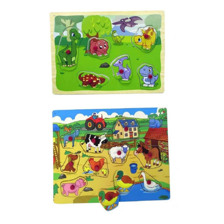 WDK Partner Wooden Animals Puzzle (Assorted Designs)