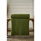 The Lyndon Company 160cm Harrogate Knitted Throw - Green