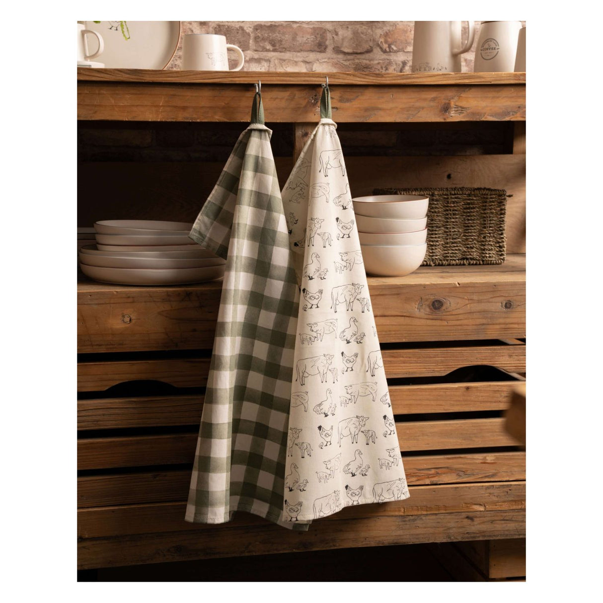 Woodbury Lane 2 Set of Tea Towels