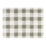 Woodbury Lane 4 Set of Gingham Green Cork Placemats
