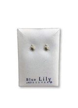 Blue Lily 7mm Silver Ladybird Stud Earrings - S530B