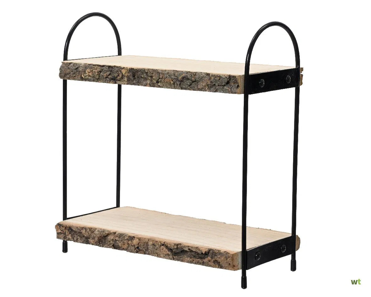 Kaemingk 33cm Two Teir Wooden Stand