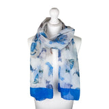 SH Sales Colourful Cat Print Summer Scarf - (Choice of 3)