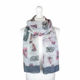 SH Sales Colourful Cat Print Summer Scarf - (Choice of 3)