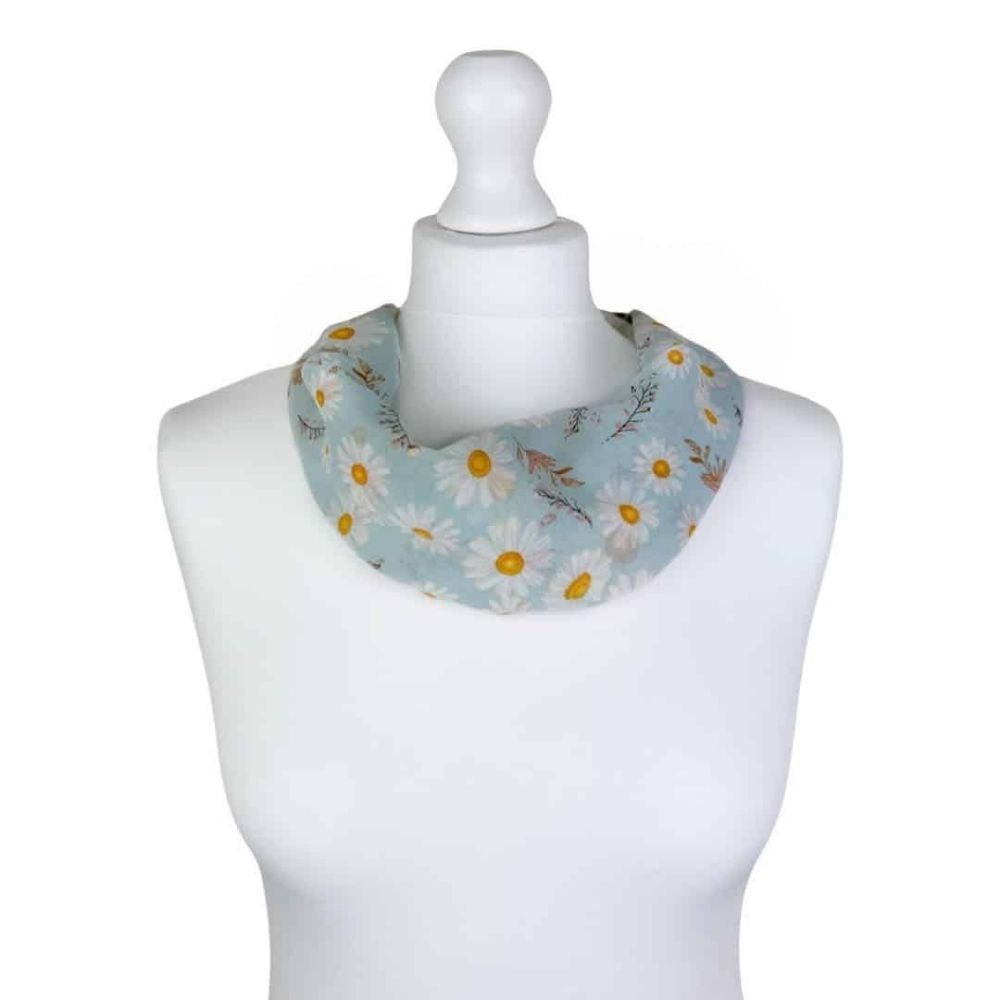 SH Sales Daisy Print Chiffon Magnetic Clip Scarf - (Choice of 3)