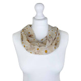 SH Sales Daisy Print Chiffon Magnetic Clip Scarf - (Choice of 3)
