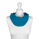 SH Sales Plain Magnetic Clip Chiff Scarf - Blue - (Choice of 3)