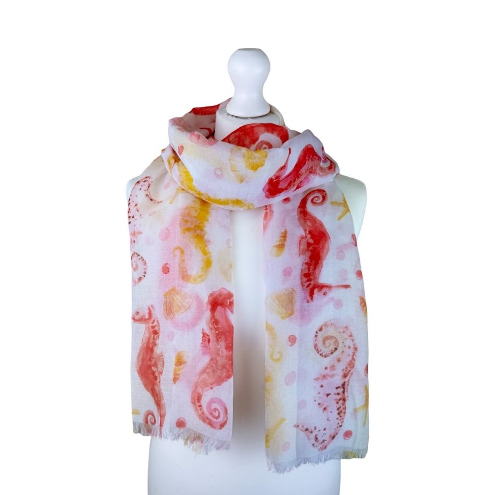 SH Sales Sea Life Print Summer Scarf - (Choice of 3)
