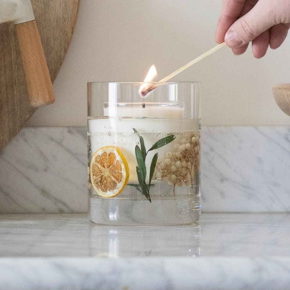 Samalanah Collection Lemongrass & Ginger Botanical Candle