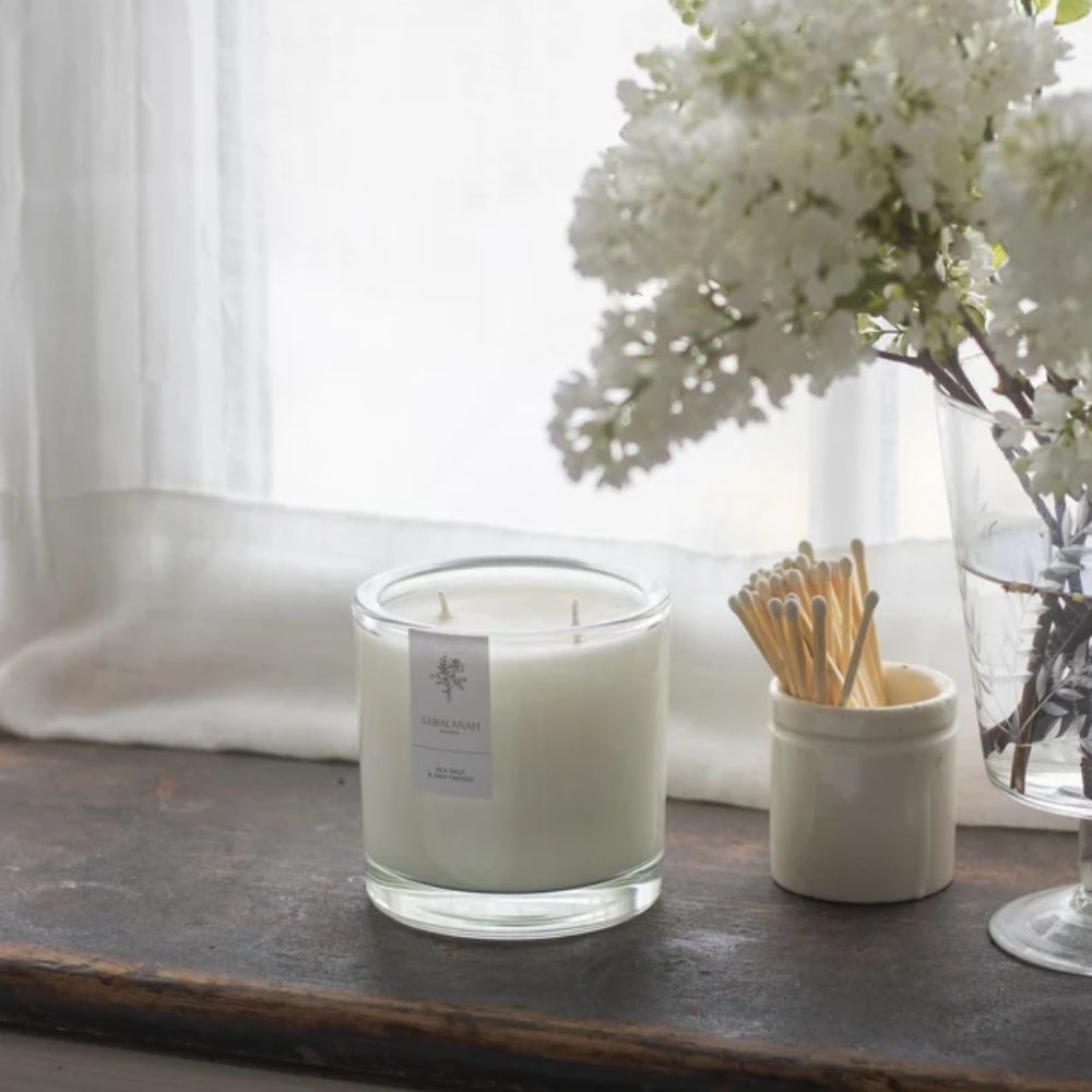 Samalanah Collection Sea Salt & Driftwood Signature Candle