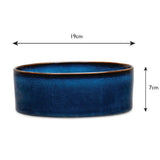 Scruffs 19cm Reactive Glaze Food/Water Bowel - Midnight Blue