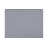 Scruffs 40cm x 30cm Faux Leather Pet Placemat - Grey