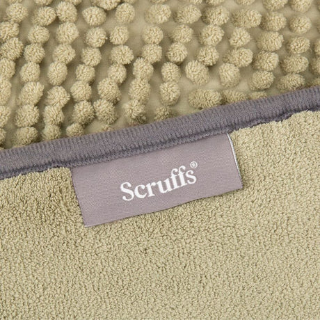 Scruffs Khaki Green Expedition Deluxe Noodle & Microfibre Dog Drying Coat - Large