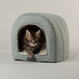 Scruffs Seattle Cave Cat Bed - Topaz Green