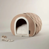 Scruffs Stockholm Felt Cave Cat Bed - Tan