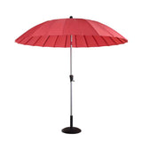 Hartman 2.7m Shanghai Round Crank & Tilt Parasol - Red Coral